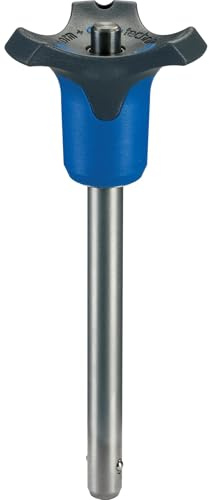 Kugelsperrbolzen, selbstsichernd, mit Kombigriff, ausscheidungsgehärtet | d1=25 mm / l1=140 mm/blau | 22380.0558