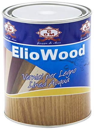 GDM-Finitura cerata all'acqua satinata non sfogliante (0,750 litri, Wengè)