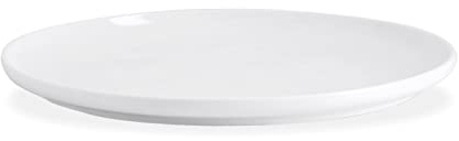 Kanwone Porcelain Dinner Plate - 10 Inch, White, Microwave and Dishwasher Safe Plate