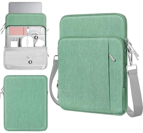 TiMOVO Custodia Laptop con Tracolla, 13,3-14 Pollici, Bodhi Verde | Compatibile con MacBook Neo 13 Pollici 2026 Modello A3404 Chip A18 Pro, Borsa Trasporto Con Tracolla