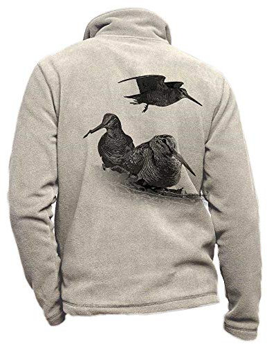 Personalisierte becasse Jagdjacke aus beigefarbenem Fleece - Jagdbekleidung Größe M