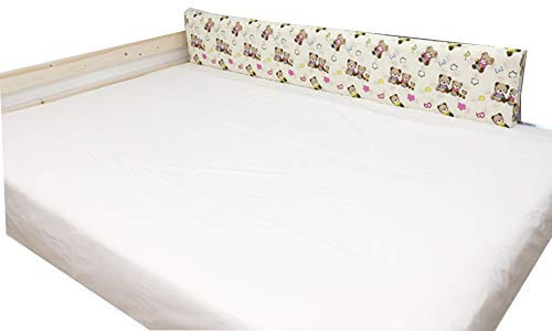 HAPPLiGNLY Baby-Bettgitter-Bettgitter-Stoßfänger, waschbares Bettgitter aus Memory-Schaumstoff für Kleinkinder Bettgitter-Schutz, weich für Kinder, weiß (B), 200 cm * 30 cm