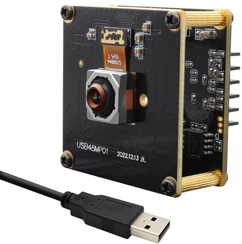 QILOVE 4K 30fps Veloce Autofocus Fotocamera USB 48MP Modulo Webcam USB Industriale con Lente 70 Gradi Scheda Webcam incorporata USB2.0 UVC per Computer PI PC