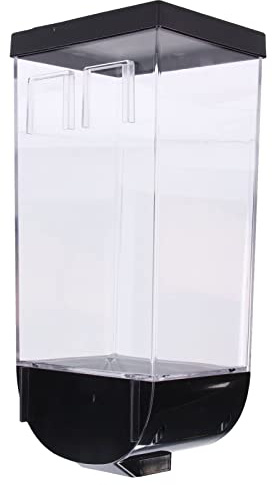 TOPINCN Cereal Dispenser Dry Food Grain Laundry Detergent Dispenser Kitchen Cereal Organizer Bead Container Wall Mount Food Dispensers (1.5L)