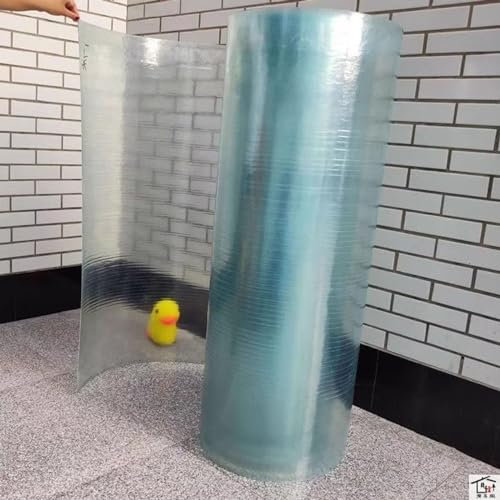 DAZULI Polycarbonat Dach Vordächer Blatt Transparent Uv Schutz Regenfest Dach Abdeckung Draussen Markise Verkleidung Paneele Für Gewächshäuser Schuppen Carports(Size:59.1''x9.8',Color:Löschen)