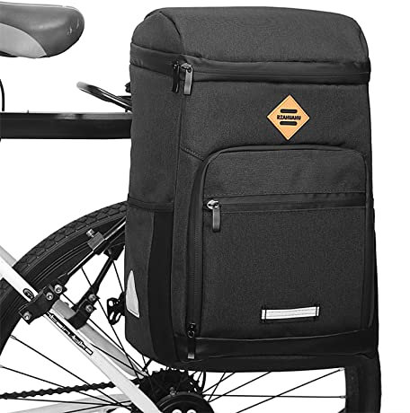 YIWENG 3-in-1-Fahrrad-Isoliertasche,reflektierende Gepäckträgertasche,wasserabweisender Fahrrad-Schulterrucksack,Fahrrad Rucksack