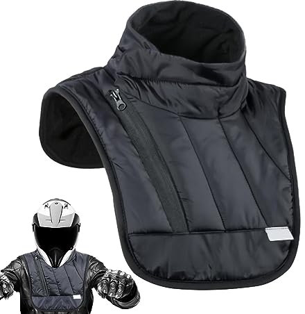 Halswärmer Winddicht - Motorrad-Nacken- Und Brustwärmer | Beheizter Thermo-Nackenschutz Für Outdoor-Aktivitäten Im Winter | Verdickter Winddichter Und Staubiger Motorrad-Schal | Für Kaltes Wetter