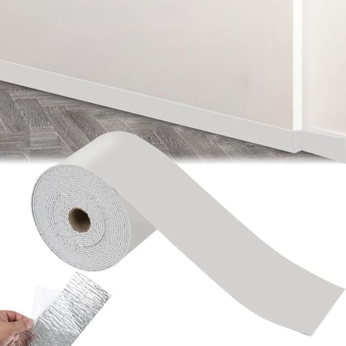 Plinthe souple autocollante - 10 cm x 10 m - Plinthe flexible autocollante - Gris