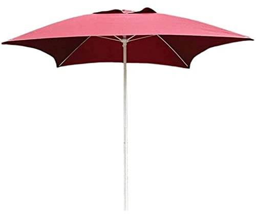 Sonnenschirm Sonnenschirm Gartenschirme Terrasse Quadratischer Terrassen-Gartentischschirm, Perfekt Für Den Außenbereich, Den Strand, Den Kommerziellen Eventmarkt, Den Swimmingpoolrand, Weinrot, 2m