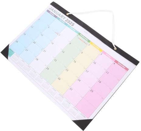 DIYEAH English Hanging Calendar Wandkalender Mit Feiertagsplaner Monatsübersicht Und Countdown- Für Kulturelle Feiern Und Terminmanagement