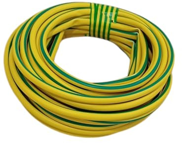 6.0mm Earth Sleeving, Yellow and Green Striped (10 Meter Cut)