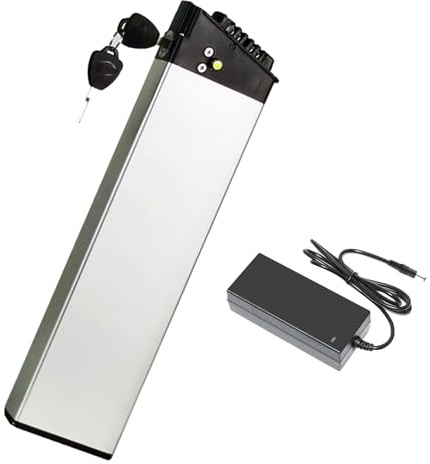 JHKJ Batterie de vélo électrique 48 V 10 Ah 14 Ah 12 Ah Batterie au Lithium 48 V Batterie de Remplacement 48 V Batterie Li-ION pour Moteur 250 W - 700 W avec Port à 5 Trous,LQ 48v12ah