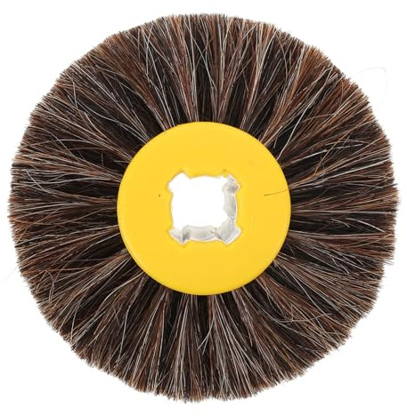 SHINEOFI Brosse Roue De Polissage Poils De Cheval Pour Tournage Et Polissage Accessoire Léger Et Portable Pour Meule Polir Et Touret Polir Pour Sculpter Et Finition Lisse