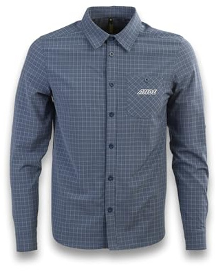 Ande Arizona M/L Camicia Camisa de Manga Larga para Hombre | Exterior, Azul, XL, Azul, XL