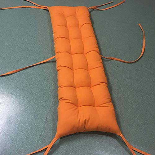 Klappbarer Loungesessel für den Außenbereich, Schaukelstuhl, Terrassen-Loungesessel, Chaiselongue-Kissen für die Terrasse mit Dicker Polsterung für Zweisitzer-Sofa, Schaukelstuhl, Orange, 40