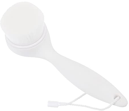 CTIRCHIU Spazzola Manuale per Pulizia Viso in Plastica Bianca Setole Morbide per Detergere la Pelle del Viso e Prevenire i Punti Neri Adatta per Donna