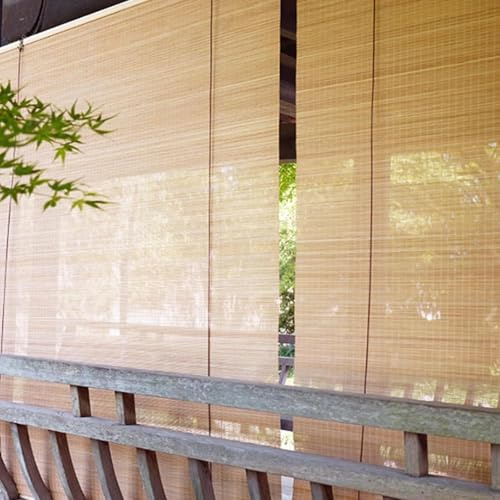 Tenda a rullo in bambù naturale per esterni Tende Tapparella Avvolgibile Bamboo,Filtro della Luce e Ventilazione per Finestra/Porta,Soggiorno Camera da Letto Ufficio