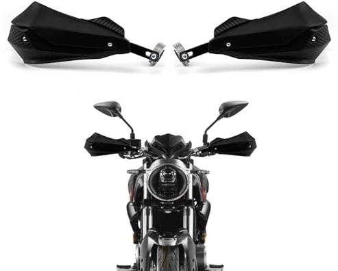 APEBAZY Handprotektoren für Dirtbikes für 7/8„ 22 mm und 1 1/8“ 28 mm Motorrad-Handprotektoren mit Handschutz für Dirtbikes Kompatibel mit ATV-Motorrädern Motocross (Schwarz)