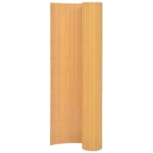 Zaun Garten Gitterzaun,Gartenzaun Doppelseitig 110x300 cm Gelb,Zaunelemente für Garten,Terrasse und Balkon