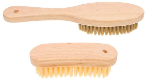 Veemoon Brosse de Nettoyage de Plage 2 Pièces Poils Ovales et Longs pour Enlever Sable Efficacement, Outil Portable pour Surf et Activités Extérieures
