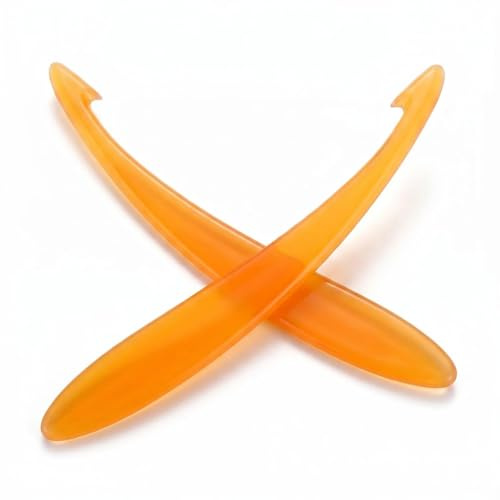 2-Pack Multi-Purpose Fruit Peeler with Serrated Edge - Effortless Orange, Lemon, Mango Peeler Tool with Long Comfort Grip Handle, Portable Kitchen Gadget for Quick Snacks & Meal Prep