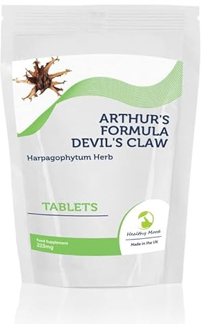 Devil's Claw Arthurs Formula Herb Harpagophytum 225mg 180 Tablets Pills Nutrition Health Food Supplements HEALTHY MOOD UK Quality Nutrients