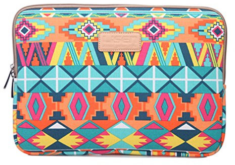 LaoZan Bohême Housse de Protection pour Ordinateur Portable Netbook Ultrabook Sacoche pour 6.5-15 12 vert