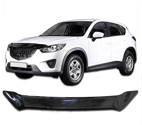 SCOUTT Motorhaubenschutz passend für Mazda CX-5 2012-2016, Windabweiser Insektenschutz Steinschlagschutz Passform Schwarz