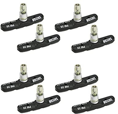 P4B | 4 Paia di V-Brake Pattini Freni Bici - 70 mm | Universal PM 25 | Saccon V-Brake - Pattino per Freno a V | Gommini Freni Bici