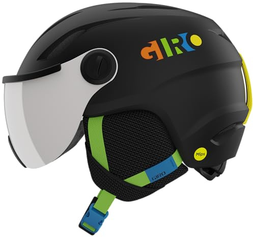 Giro Buzz MIPS Kids Snow Helmet - Matte Black/Party Blocks (Limited) - Size XS (48.5-52cm)