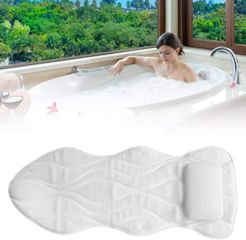 HAIBI Badewannenkissen, Ganzkörper-Badekissen, rutschfeste Badekissen Für Wanne, Spa-Badewanne Matratze Für Kopf Hals Schulter Und Rückenruhe Unterstützung