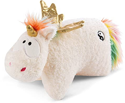 NICI Kuscheltierkissen Einhorn Rainbow Yang 40x30cm – 2 in 1: Kuscheltier & Kuschelkissen für Mädchen, Jungen & Babys – Plüschtier & Plüschtier-Kissen in einem