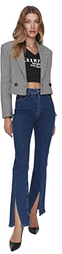 Trendyol Jeans Acampanados, Azul, 36 para Mujer