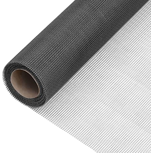 vidaXL Fliegengitter Fiberglas 112x2000 cm Schwarz