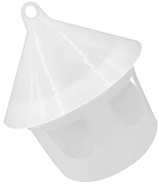 YARNOW 2pièces Mangeoire à Oiseaux Plastique Design Amovible Et Étanche Évacuation De Eau De Pluie Blanc