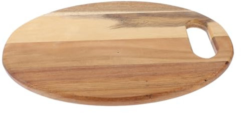 Zerodeko Rustikales Kleines Holzschneidebrett aus Akazienholz Vielseitig zum Servieren und Schneiden in Küche und Esszimmer Praktisches Tragbares Servierbrett