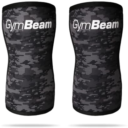 GymBeam Ginocchiere Conquer in Neoprene - Supporto Ortopedico flessibile per ginocchio, ideali per sport e attività del tempo libero, assorbimento del sudore ottimale, utili post-chirurgia (Camo, S)