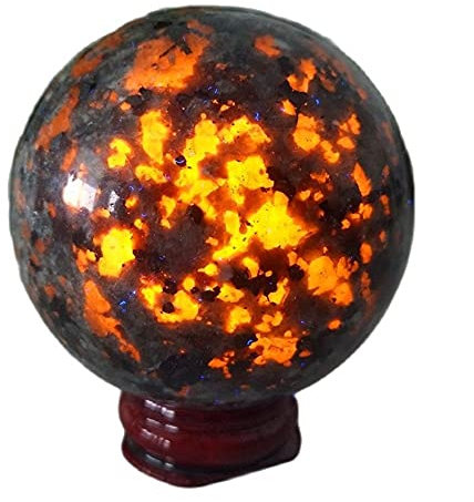 IDUTQUMW For la Bola de Cristal de Piedra Natural Potente Cristal y Bola de Piedra curan la hechicería Espiritual (Size : 50mm-55mm)