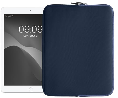 kwmobile Cover Tablet Compatibile con 13 Tablet - Custodia eReader Universale - Copertina Protettiva in Neoprene Blu Scuro