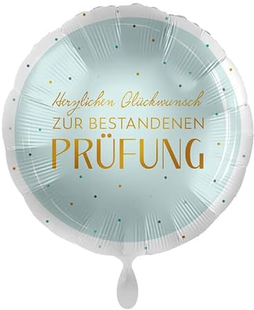 NEU Folienballon - Glückwunsch zur bestandenen Prüfung - ca. 45cm Durchmesser