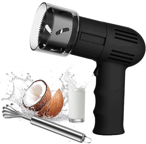 Apriscatole automatico portatile for cocco, apriscatole elettrico senza fili for cocco, apriscatole elettrico for cocco, set di utensili for apriscatole con raschietto for cocco, facile da aprire il c