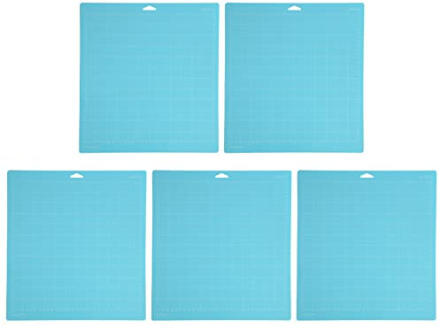 Okeeyseda 5 StüCk Schneiden Matte mit Leichtem für One/Air/Explore Air2&Air 3/Maker&Maker 3, Quilt Schneiden Matten 30,5 X 30,5 Cm, Blau