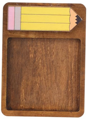 CHILDWEET Notizblockhalter Aus Holz Notizpapierhalter Aufbewahrungsbox Für Schreibtisch Notizblockbox Aus Holz Notizpapieretui Büroklammerhalter