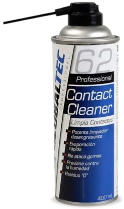Globaltec Professional Spray Pulisci Contatti Elettrici Zero Residuo 400ml - Pulitore Contatti Elettronica Dielettrico Asciugatura Rapida - Sensore MAF, Drift Controller Console, Potenziometro