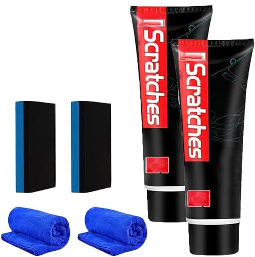 Multipurpose Cooktop Cleaner, 100ML Scratch Free Stove Top Scratch Remover, Polishing Wax for Glass Ceramic Stove Top, Car Paint Scratch Repair, Metal Polishing Compound Paste,Kitchen Home Tool (2)