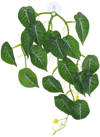 BESPORTBLE Plantes De Terrarium à Ventouses pour Reptiles Décorations pour Aquariums Et Terrariums Plantes Artificielles Fausses pour Habitat