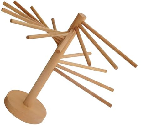 Wooden Pasta Drying Rack Fresh Noodle Tree Hanger for Home