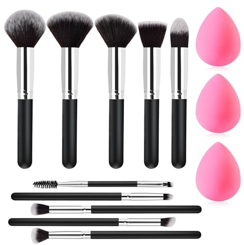 Mothers Day Gifts for Mom from Daughter Son, Makeup Brushes Set Gifts for Women Teen Girls Wife Mom Sister, 13 Pcs Premium Kit with Foundation Concealer Blush Sponge Professional Beauty Accessories