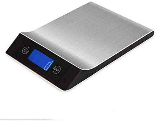 CAFIEDR Bilancia Elettronica in Acciaio Inox Digitale da Cucina, per pesare Gioielli, Display LCD HD, per pesare Verdure, Cereali Vari.(Nero 10kg/1g)