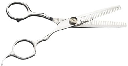 VICASKY Forbici da parrucchiere con denti doppi forbici professionali per acconciature precise per parrucchieri per famiglie e animali domestici, antiruggine e portatile